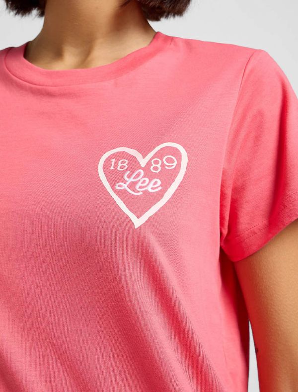 T-shirt manica corta Lee - rosso