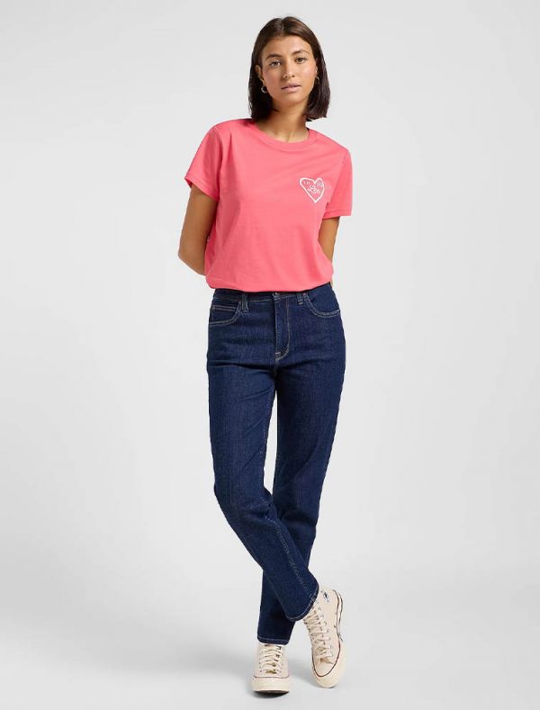 T-shirt manica corta Lee - rosso