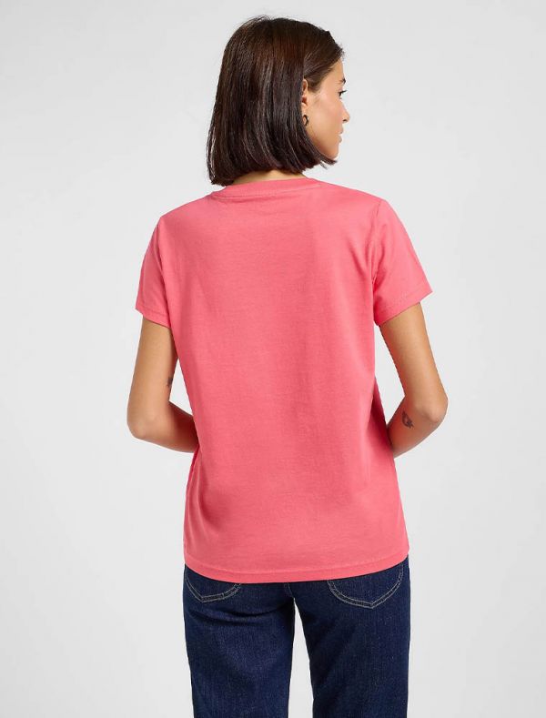 T-shirt manica corta Lee - rosso