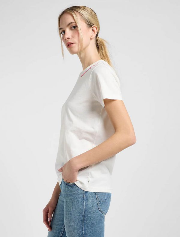 T-shirt manica corta Lee - ecru