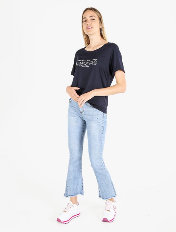 T-shirt manica corta sportiva Coveri - blu