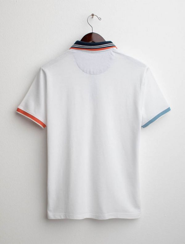 Polo manica corta Fred Mello - white