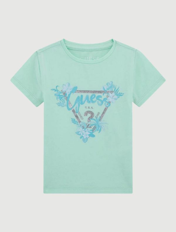 T-shirt manica corta Guess - azzurro