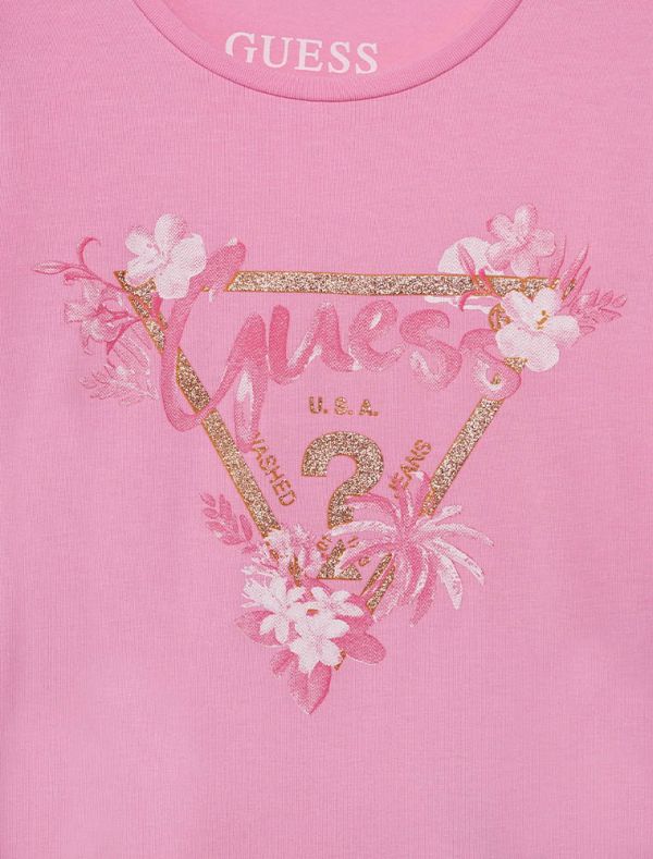 T-shirt manica corta Guess - rosa