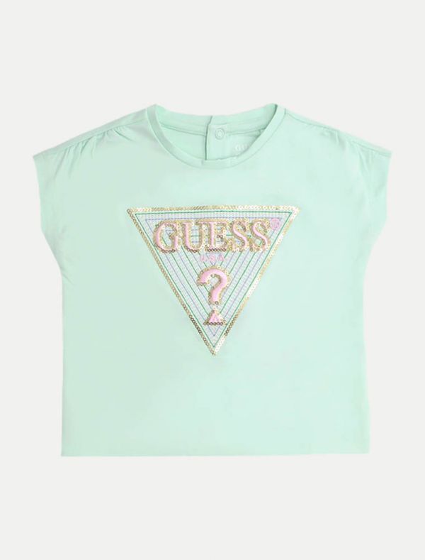 T-shirt manica corta Guess - acqua