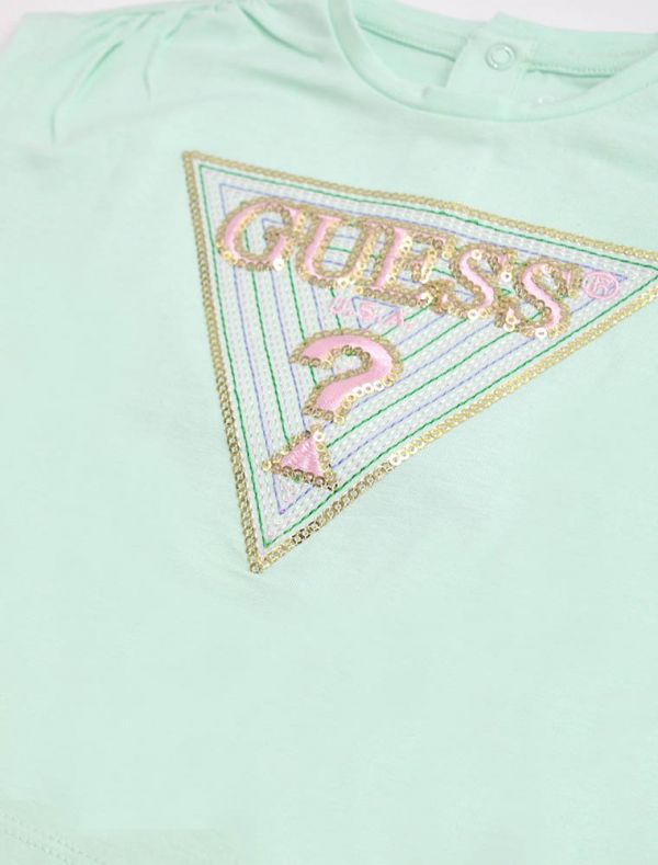 T-shirt manica corta Guess - acqua