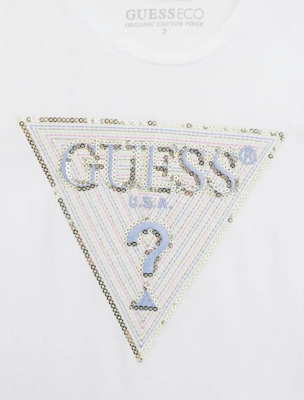 T-shirt manica corta Guess - white