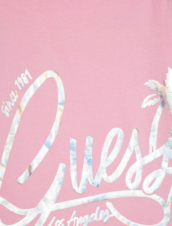 T-shirt manica corta Guess - pink