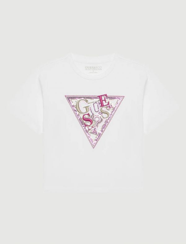 T-shirt manica corta Guess - white