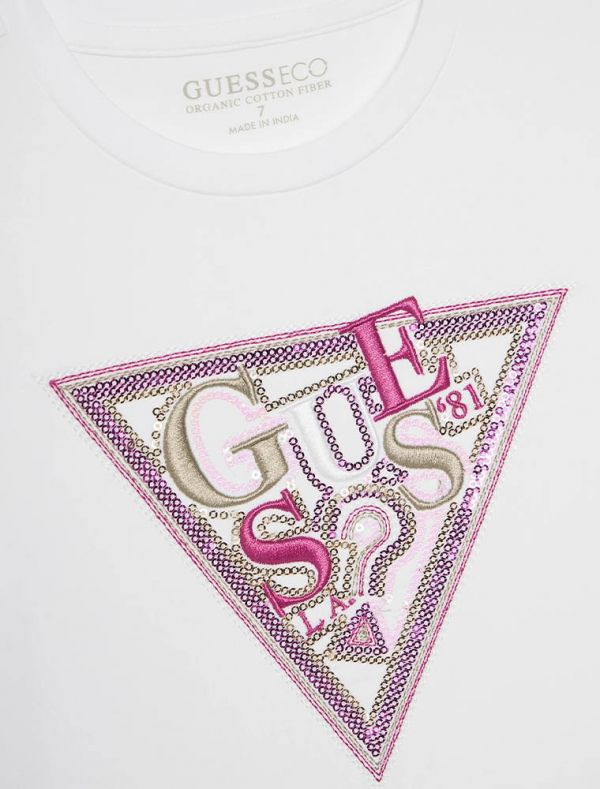 T-shirt manica corta Guess - white