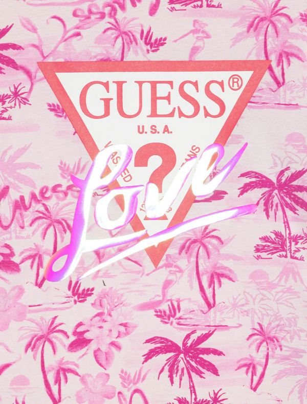 T-shirt manica corta Guess - pink