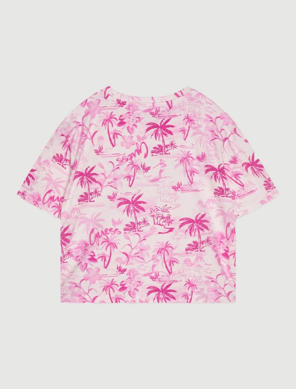 T-shirt manica corta Guess - pink