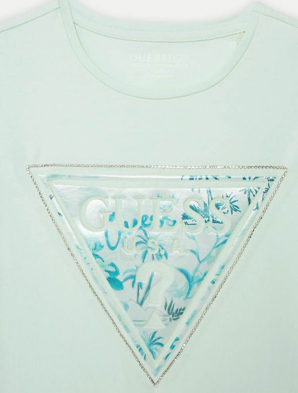 T-shirt manica corta Guess - azzurro