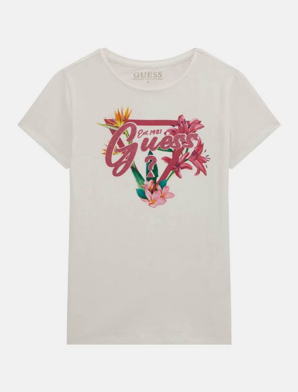 T-shirt manica corta Guess - white