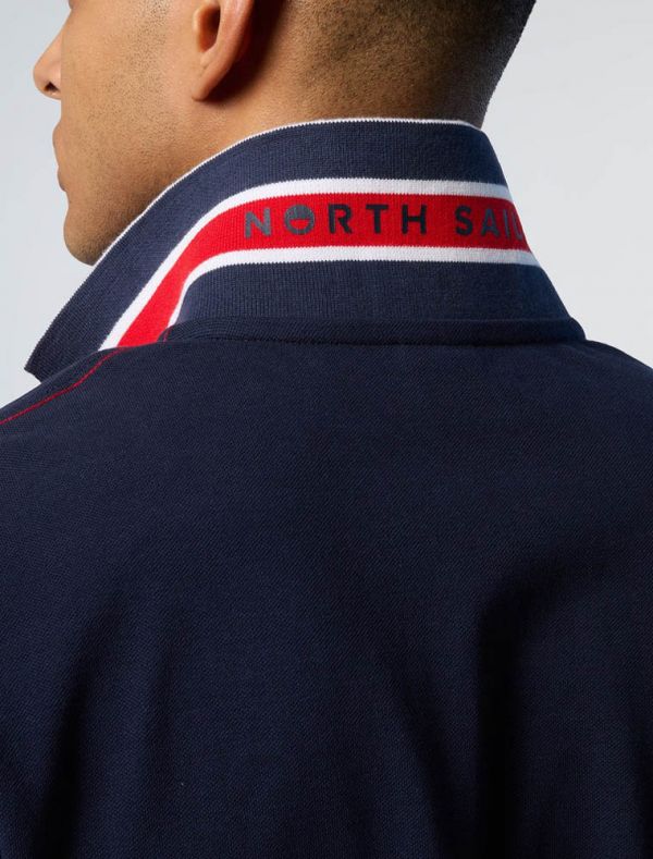Polo manica corta North Sails - navy blu