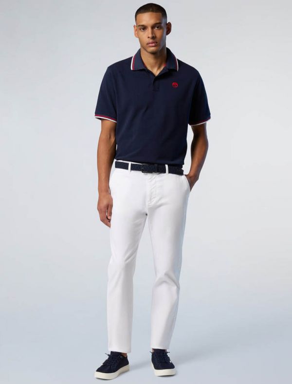 Polo manica corta North Sails - navy blu
