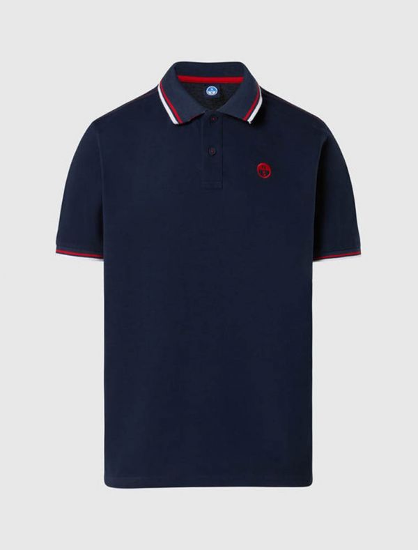 Polo manica corta North Sails - navy blu