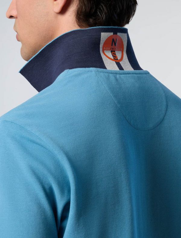 Polo manica corta North Sails - azzurro