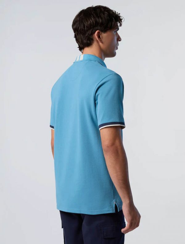 Polo manica corta North Sails - azzurro