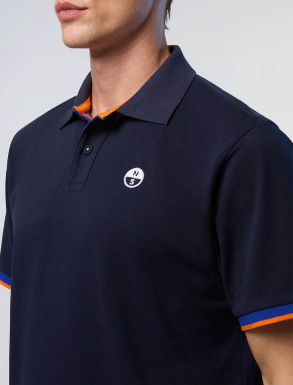 Polo manica corta North Sails - navy blu