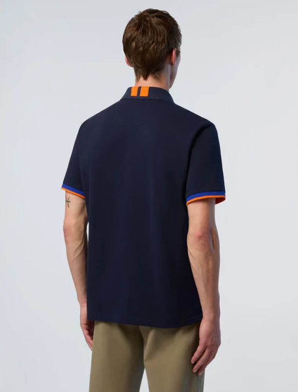 Polo manica corta North Sails - navy blu