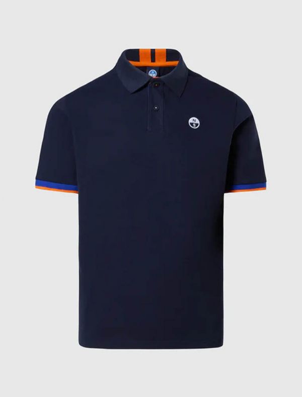 Polo manica corta North Sails - navy blu