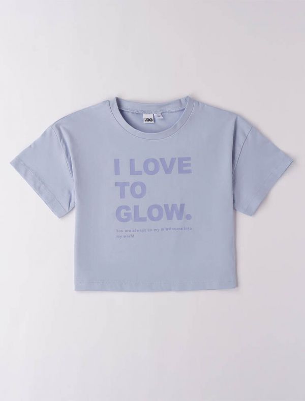 T-shirt manica corta I Do - azzurro