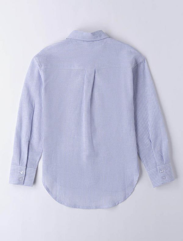 Camicia manica lunga I Do - azzurro