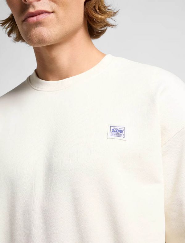 Maglia in felpa Lee - ecru