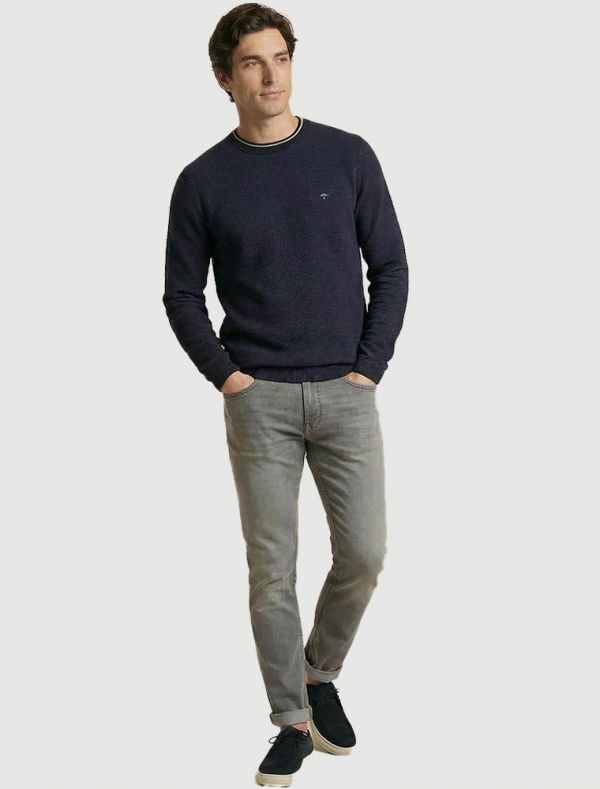 Maglia manica lunga casual Fynch-hatton - blu