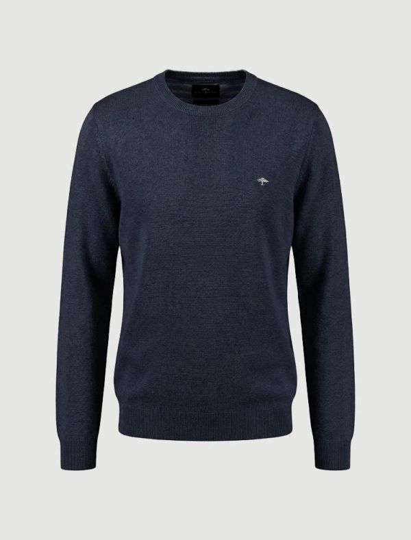 Maglia manica lunga casual Fynch-hatton - blu