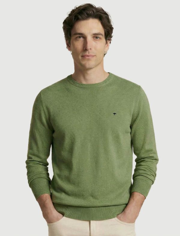 Maglia manica lunga casual Fynch-hatton - avocado