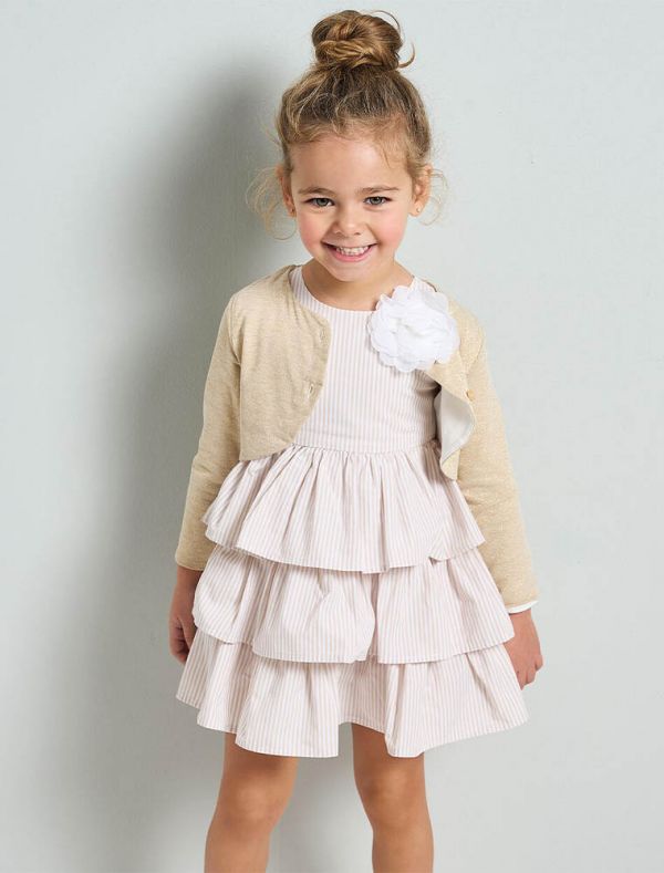 Abito manica corta elegante I Do - beige