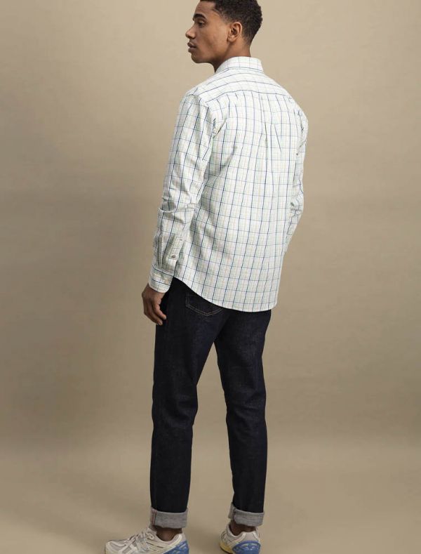 Camicia manica lunga casual Fynch-hatton - quadro verde