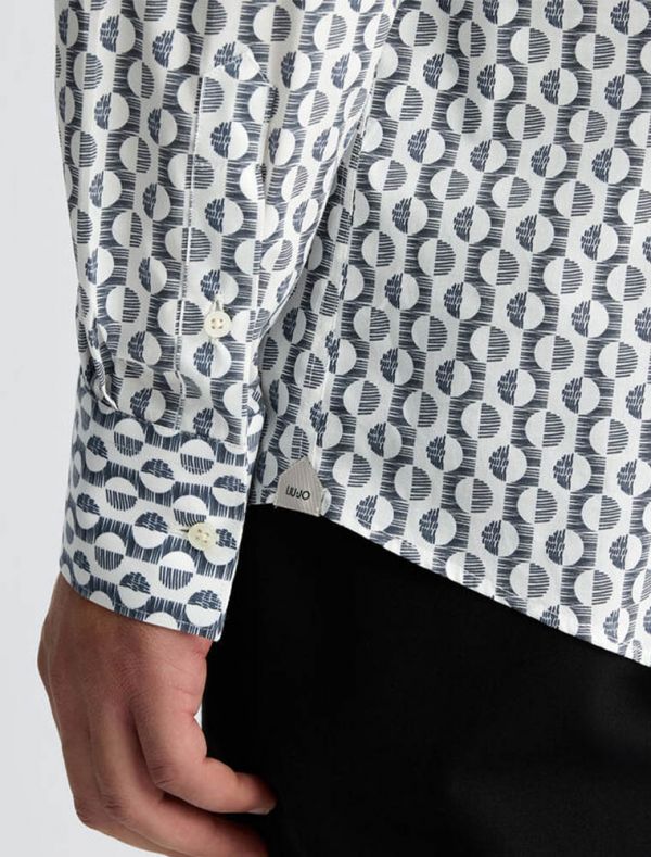 Camicia manica lunga Liu Jo - blu bianco