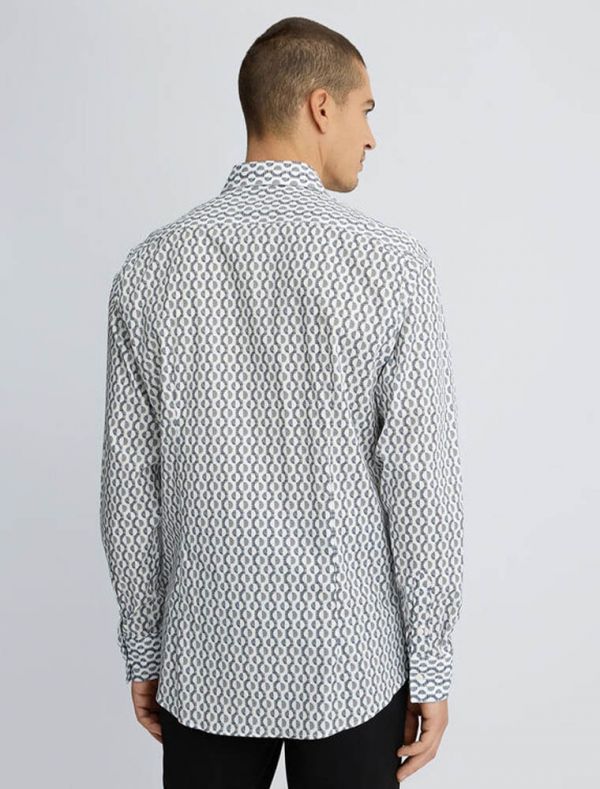 Camicia manica lunga Liu Jo - blu bianco
