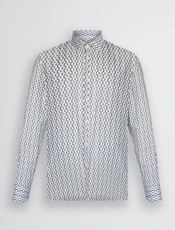 Camicia manica lunga Liu Jo - blu bianco