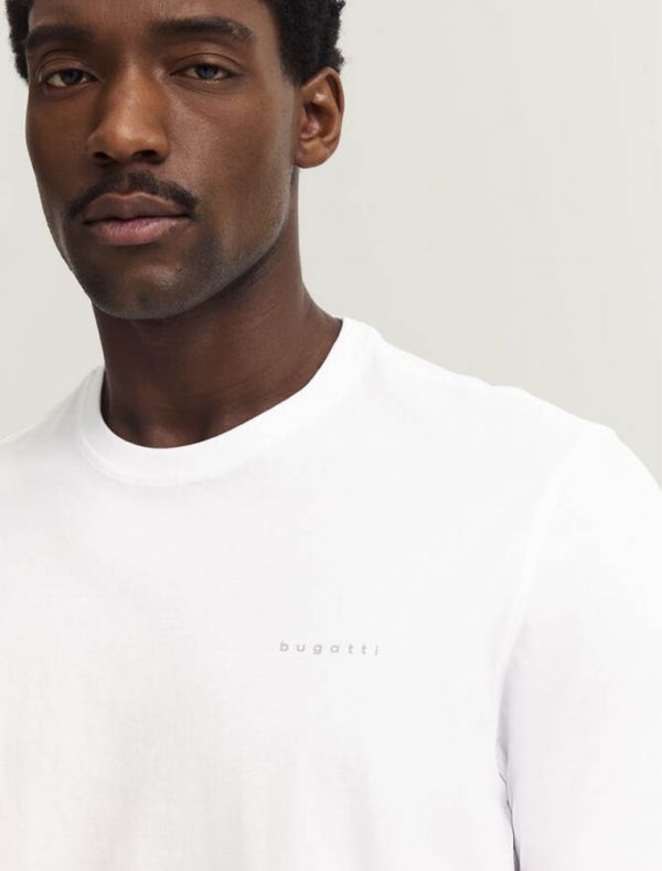 T-shirt manica corta Bugatti - bianco
