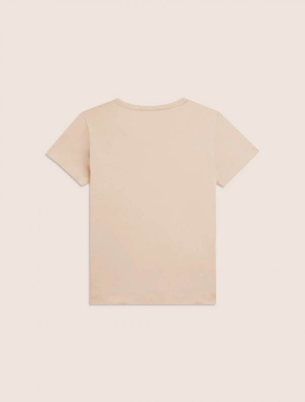 T-shirt manica corta sportiva Freddy - crema