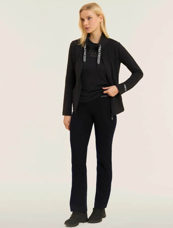 Pantalone lungo sportivo Freddy - nero