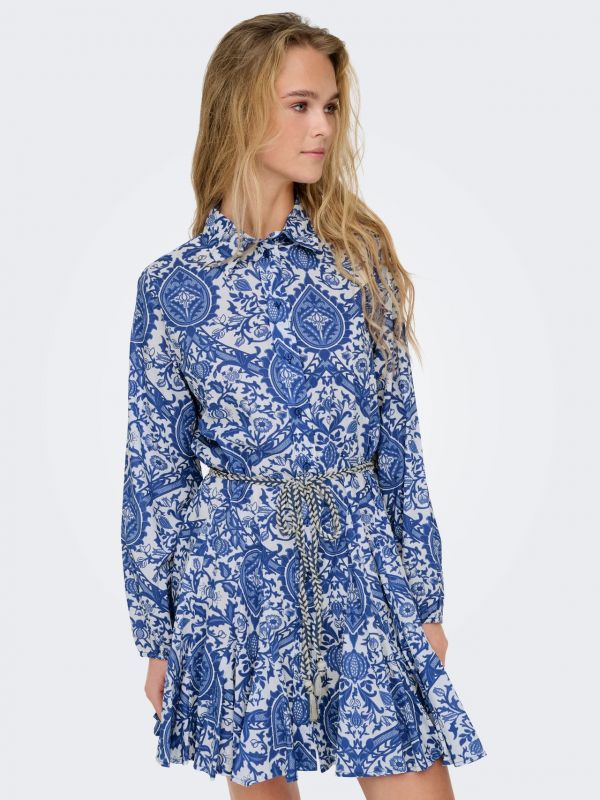 Abito Only - bianco blu