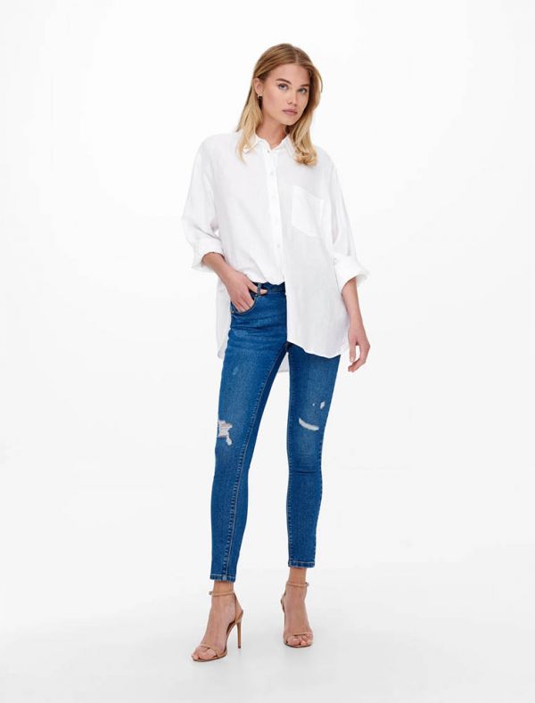 Camicia manica lunga giovane Only - bright white