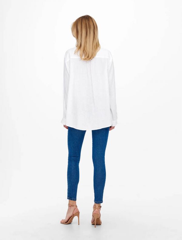 Camicia manica lunga giovane Only - bright white