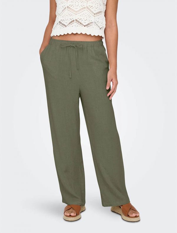 Pantalone Only - deep lichen green