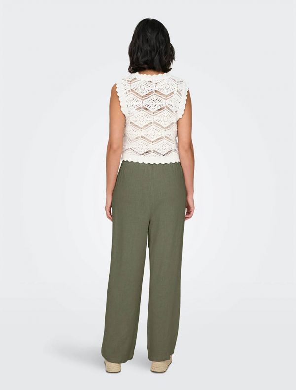 Pantalone Only - deep lichen green