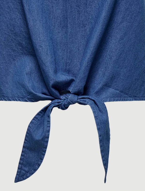 Top Only - medium blue denim