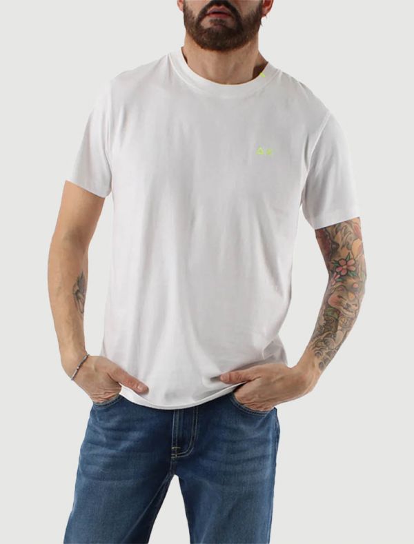 T-shirt manica corta Sun68 - bianco