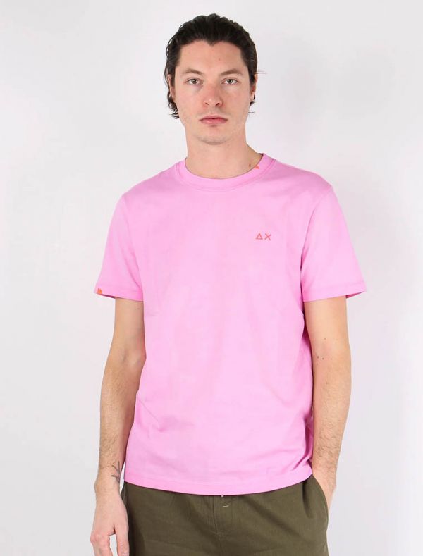 T-shirt manica corta Sun68 - geranio