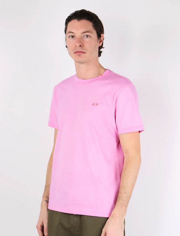 T-shirt manica corta Sun68 - geranio