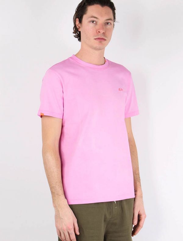 T-shirt manica corta Sun68 - geranio